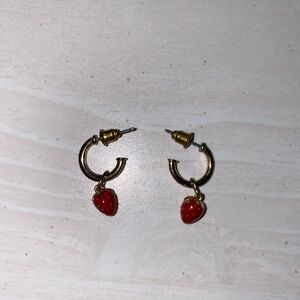 Strawberry dangle earrings